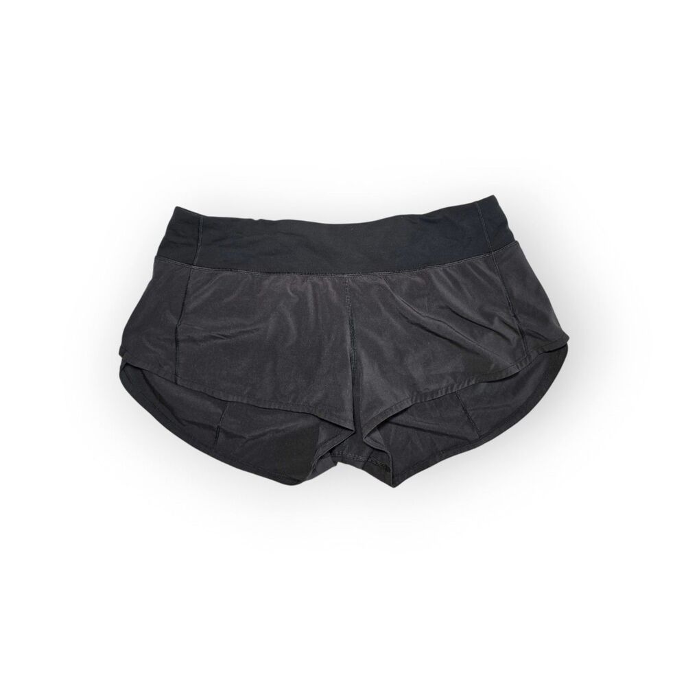 Lululemon Speed Up Short 2.5" Black Size 8 Low Rise Athletic Running Shorts